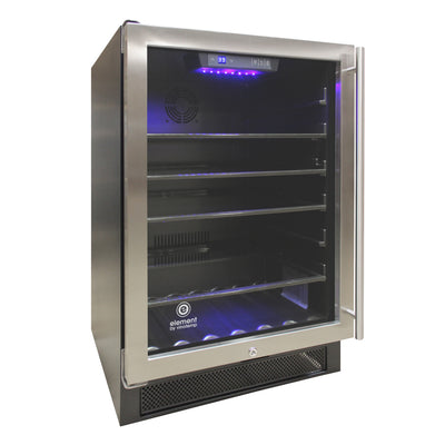 Vinotemp Connoisseur Series Single-Zone Beverage Cooler, in Stainless Steel