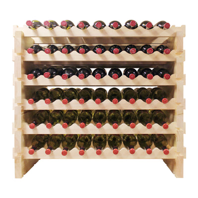 Vinotemp Double Modular Wine Rack, 108 Bottle Capacity, in Natural